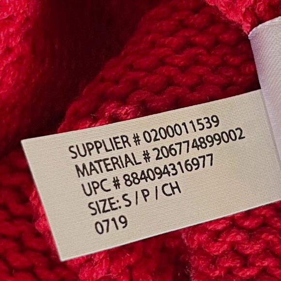 Chaps Women's Red Crewneck Pullover Sweater Size S - Picture 14 of 15